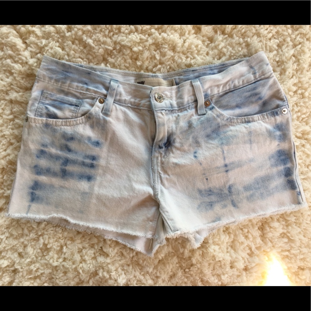 Levi’s bleached cutoffs.